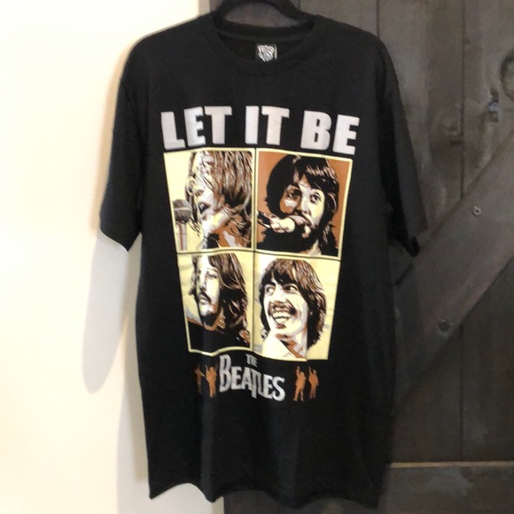 new type system Other - The Beatles Let It Be Short Sleeve Tee Shirt